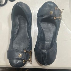 Navy Tory Burch Flats